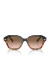 Brunello Cucinelli Bc4004s Round-frame Sunglasses In Brown