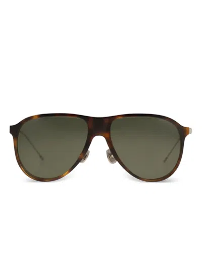 Brunello Cucinelli Titanium Sunset Sunglasses In Brown