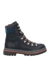 Brunello Cucinelli Toddler Boy Ankle Boots Midnight Blue Size 10c Soft Leather In Blue