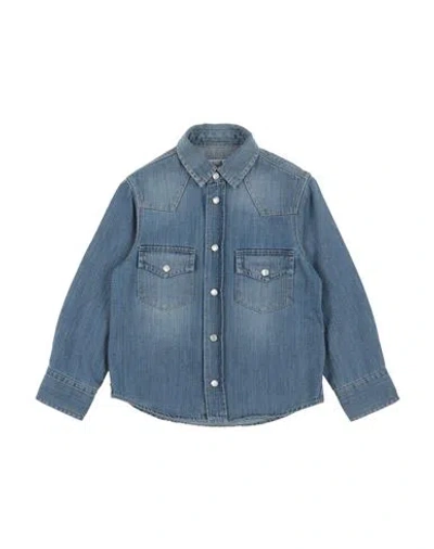 Brunello Cucinelli Babies'  Toddler Girl Denim Shirt Blue Size 4 Cotton