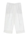 Brunello Cucinelli Toddler Girl Pants White Size 4 Viscose, Linen In White