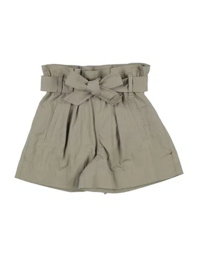 Brunello Cucinelli Babies'  Toddler Girl Shorts & Bermuda Shorts Khaki Size 4 Cotton, Polyamide In Beige