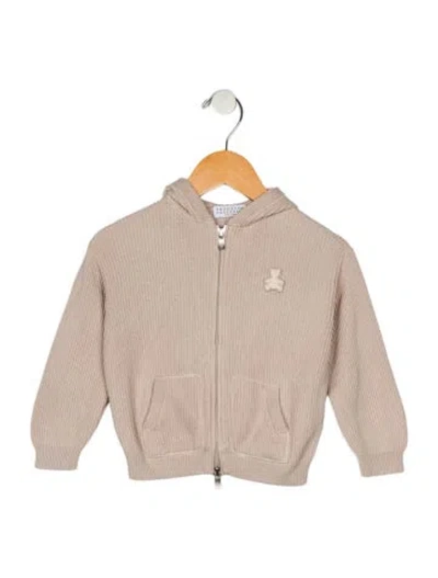 Pre-owned Brunello Cucinelli Babies' Toddlers Knit Jacket In Neutral