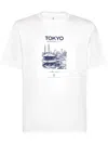 Brunello Cucinelli Tokyo-print Cotton T-shirt In White