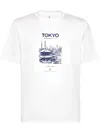 Brunello Cucinelli Tokyo-print Cotton T-shirt In White