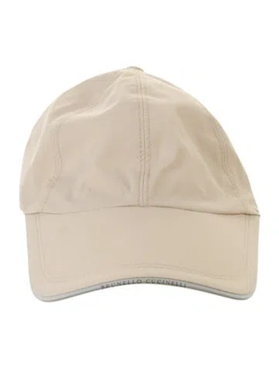 Pre-owned Brunello Cucinelli Tonal Stitching Baseball Hat In Neutral