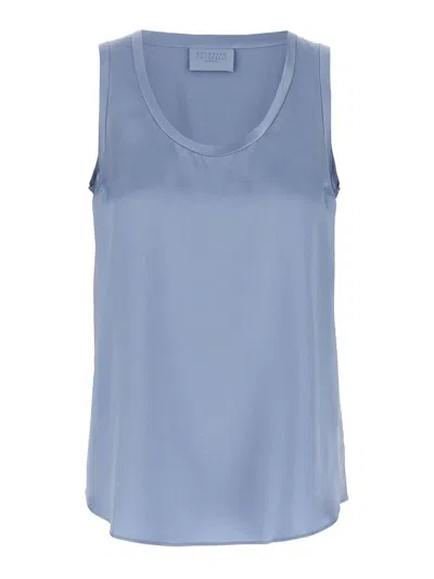 Brunello Cucinelli Satin Top