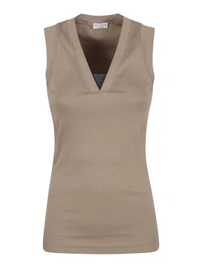 Brunello Cucinelli Top - Verde Oscuro