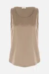 Brunello Cucinelli Monile Tank Top In Brown