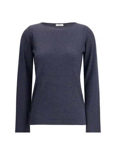 Brunello Cucinelli Top In Blue