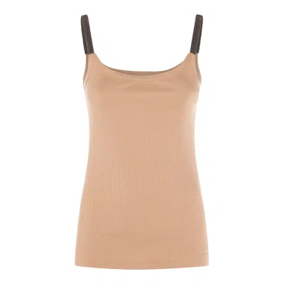 Brunello Cucinelli Top In Neutral