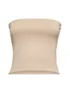 Brunello Cucinelli Strapless Bandeau Top In Beige