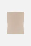 Brunello Cucinelli Strapless Bandeau Top In Beige