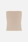 Brunello Cucinelli Women Beige Jersey Bandeau Top In Neutral