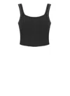 Brunello Cucinelli Cropped Tank Top In Black