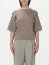 Brunello Cucinelli T-shirt In Beige