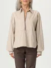 Brunello Cucinelli V-neck Shirt With Collared Design In Neutral