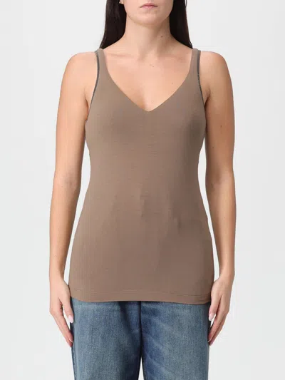 Brunello Cucinelli Top  Woman Color Cocoa In Brown