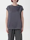 Brunello Cucinelli Top  Woman Color Grey In 灰色