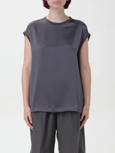 Brunello Cucinelli Top  Woman Color Grey In 灰色