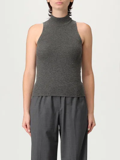 Brunello Cucinelli Top  Woman Color Grey In Gray