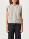 Brunello Cucinelli Top  Woman Color Ivory In Gray