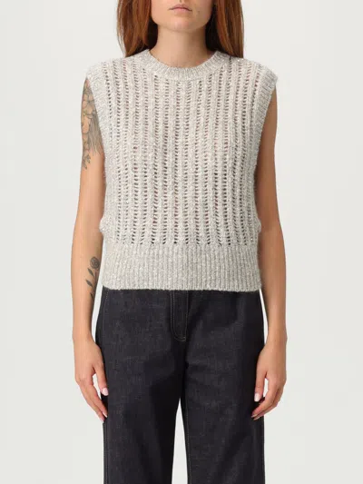 Brunello Cucinelli Top  Woman Color Ivory In Gray