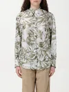 Brunello Cucinelli Silk Shirt Shirt And Blouse Multicolor In Bunt