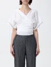 Brunello Cucinelli Monili Embellished Cropped Blouse In Natural