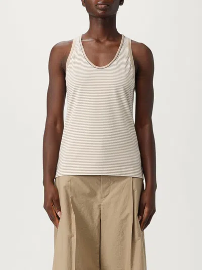 Brunello Cucinelli Top  Woman Color White In Neutral