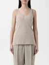Brunello Cucinelli Monile Tank Top In Weiss