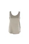 Brunello Cucinelli Top In Eucalyptus