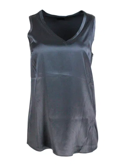 Brunello Cucinelli Top In Gray