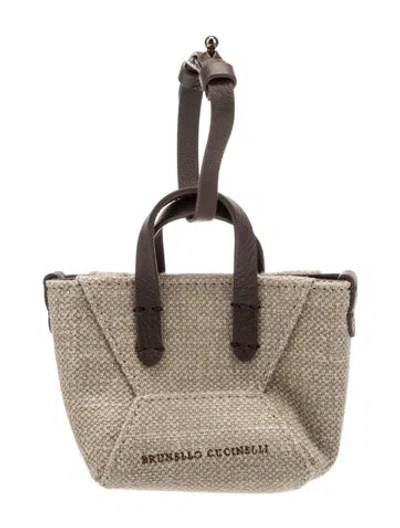 Pre-owned Brunello Cucinelli Top Handle Bag In Neutral