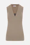 Brunello Cucinelli Scollo V S/m In Nutshell