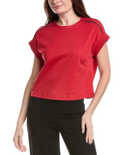 Brunello Cucinelli Monili Chain-detail T-shirt In Red