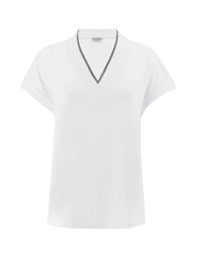 Brunello Cucinelli Top In White