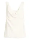 Brunello Cucinelli Fluid Twill Top In White