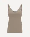 Brunello Cucinelli Women Top With Embellishments In Neutral
