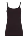 Brunello Cucinelli Ribbed Scoop Neck Sleeveless Top Design In Black