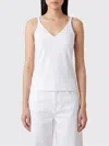 Brunello Cucinelli Silk Strap Top In White
