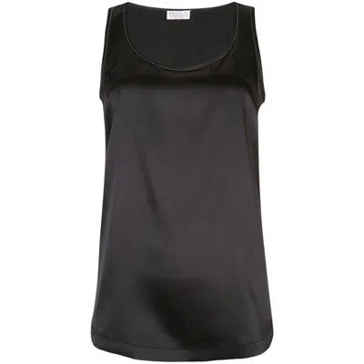 Brunello Cucinelli Tops In Black