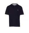 Brunello Cucinelli Logo Crew Neck Cotton T-shirt With Contrast Trim