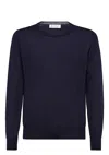 Brunello Cucinelli Men Cashmere Sweater In Blue