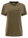 Brunello Cucinelli Cotton Jersey T-shirt In Green