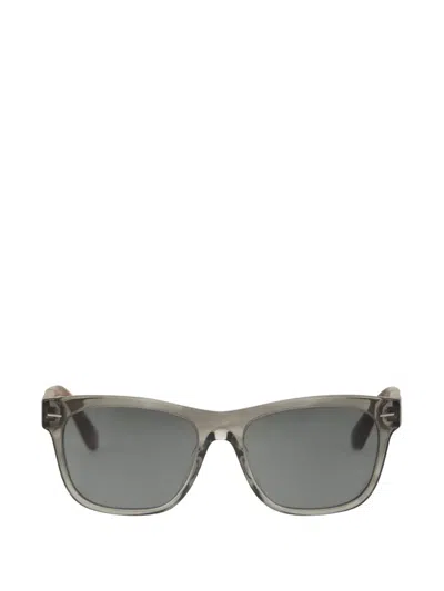 Brunello Cucinelli Tortoiseshell-effect Rectangle-frame Sunglasses In Gray