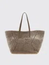 Brunello Cucinelli Large Shoulder Bag Featuring Dual Handles In Gray