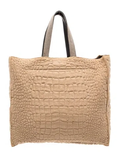 Pre-owned Brunello Cucinelli Tote In Neutral