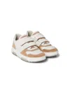 Brunello Cucinelli Touch-strap Leather Sneakers In White