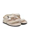Brunello Cucinelli Touch-strap Sandals In Neutrals